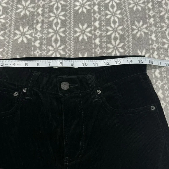 New Moussy‎ Vintage Black Corduroy Jean Size 26